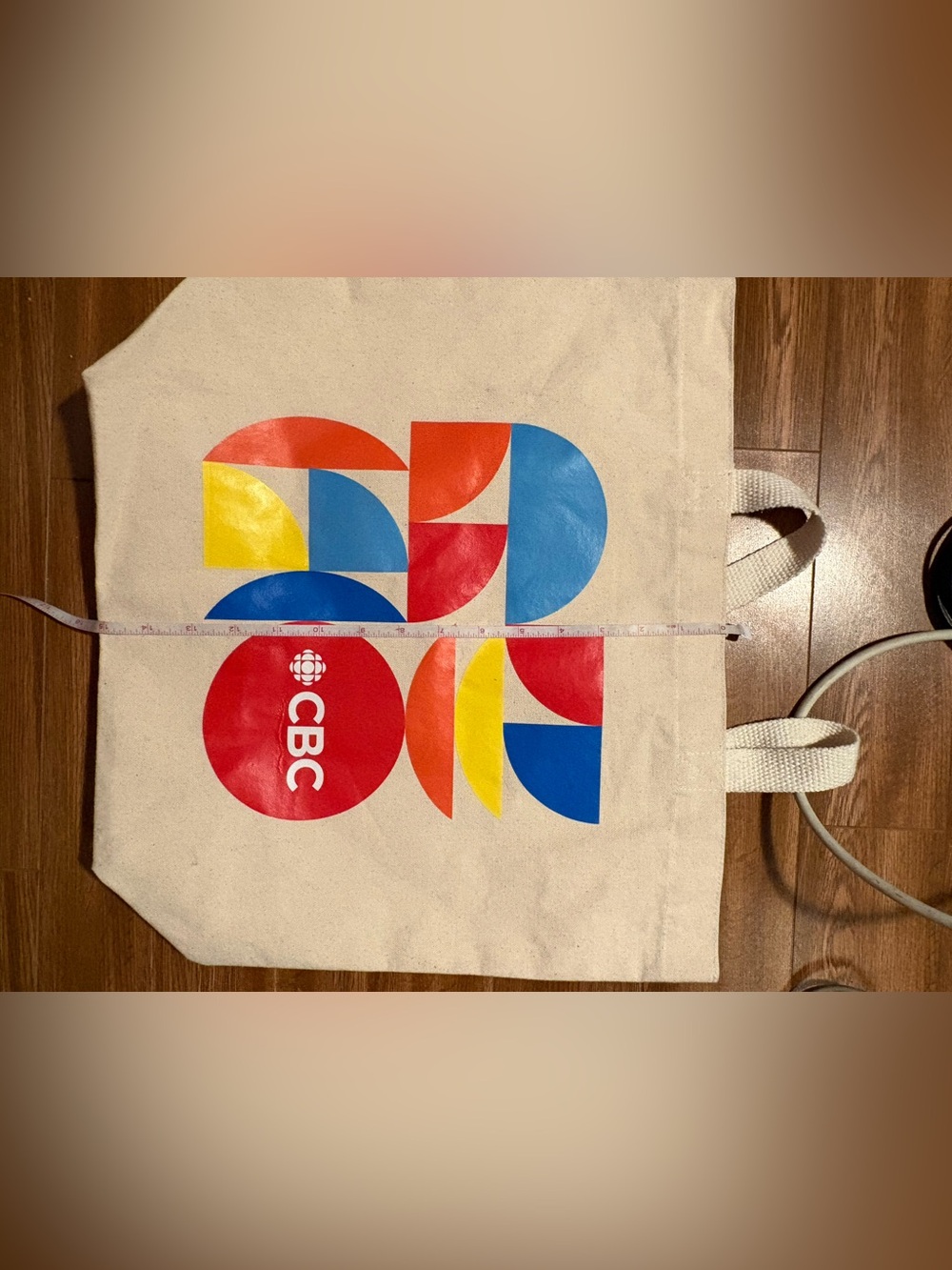 CBC Colorblock Logo Tote Bag - Red, Blue, Yellow 17 by 15 inches new - Picture 5 of 5